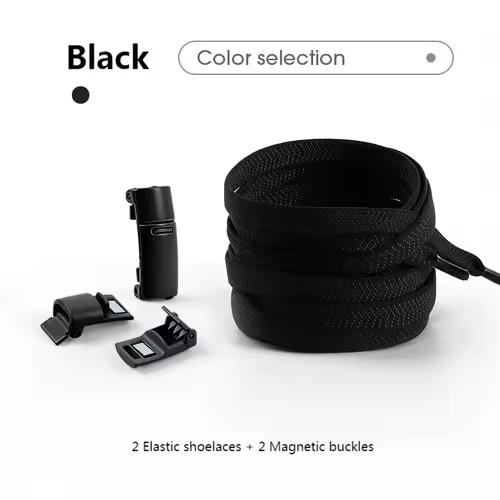 Magnetic Lock Shoelaces without ties Colorful Elastic Laces Sneakers No Tie Shoe laces Kids Adult Flat Shoelace Rubber Bands - Image 8