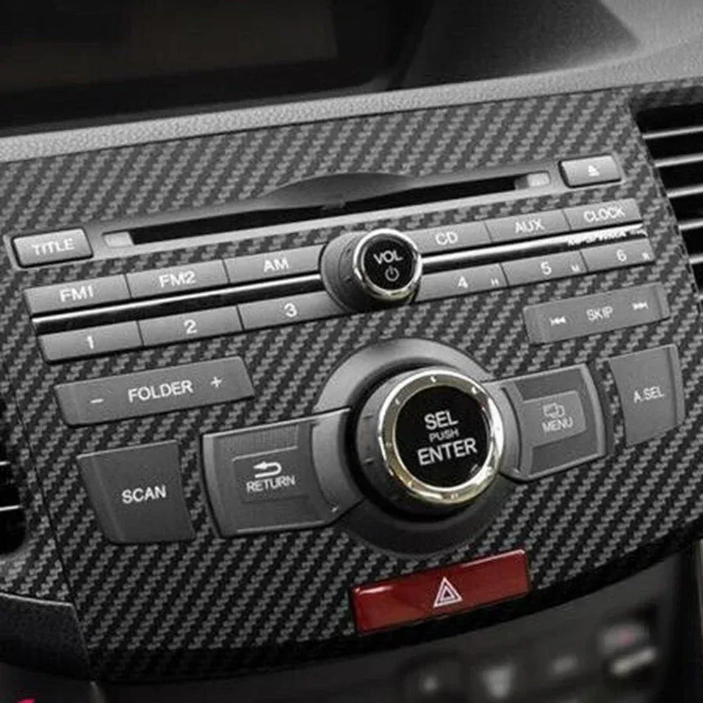 5D Car Interior Decor Stickers Vinyl Decals Carbon Fiber Style Trim For Acura TSX 2009 2010 2011 2012 2013 2014
