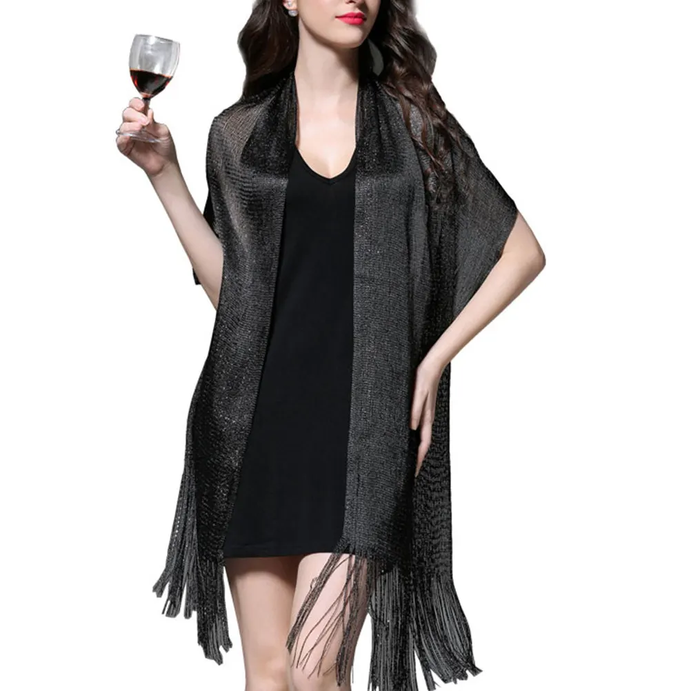 Women's Large Lightweight Sun Protection Scarf Soft Skin-Friendly Evening Shawl for Wedding Party Prom Beach Spring Summer