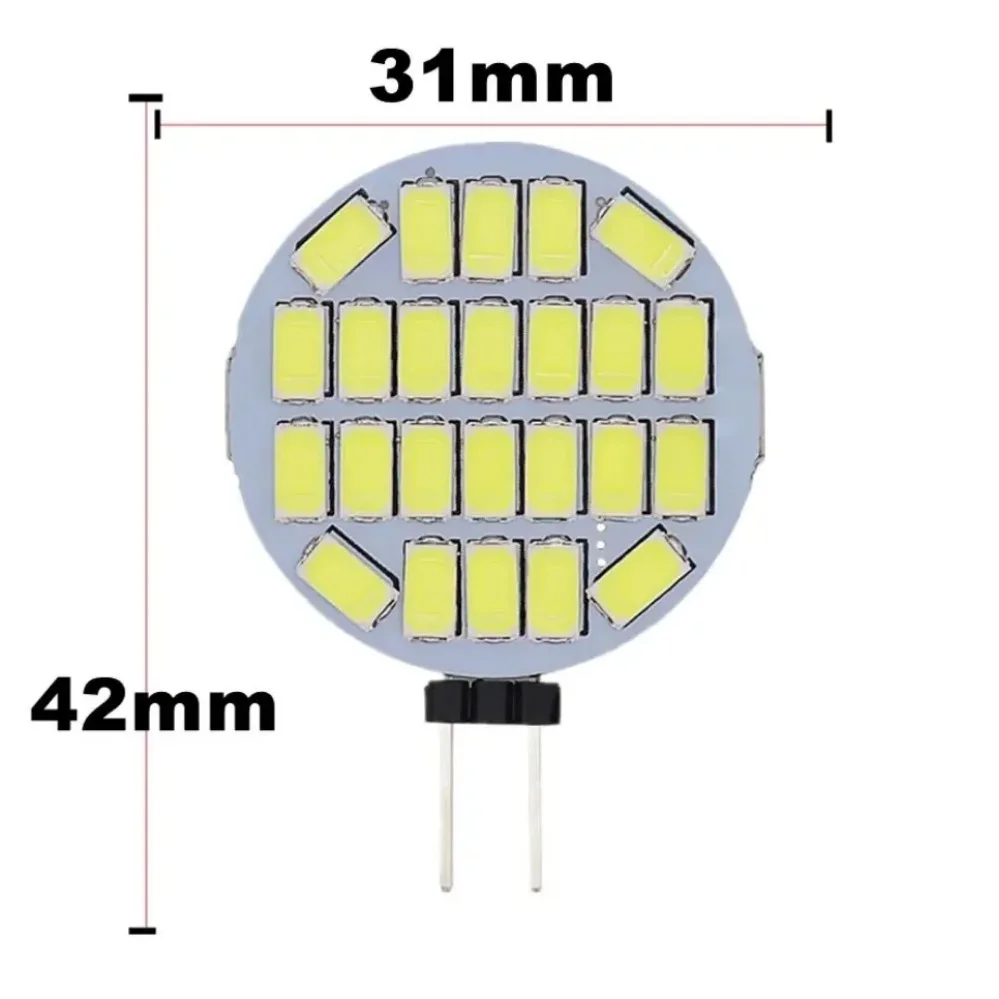 Imagem -03 - Refletor Led Redondo para Capa e Barco Lâmpada g4 Lâmpada de Halogéneo de Substituição Lâmpada Highbrightness sem Cintilação 5730 12v 24v 10 Pcs