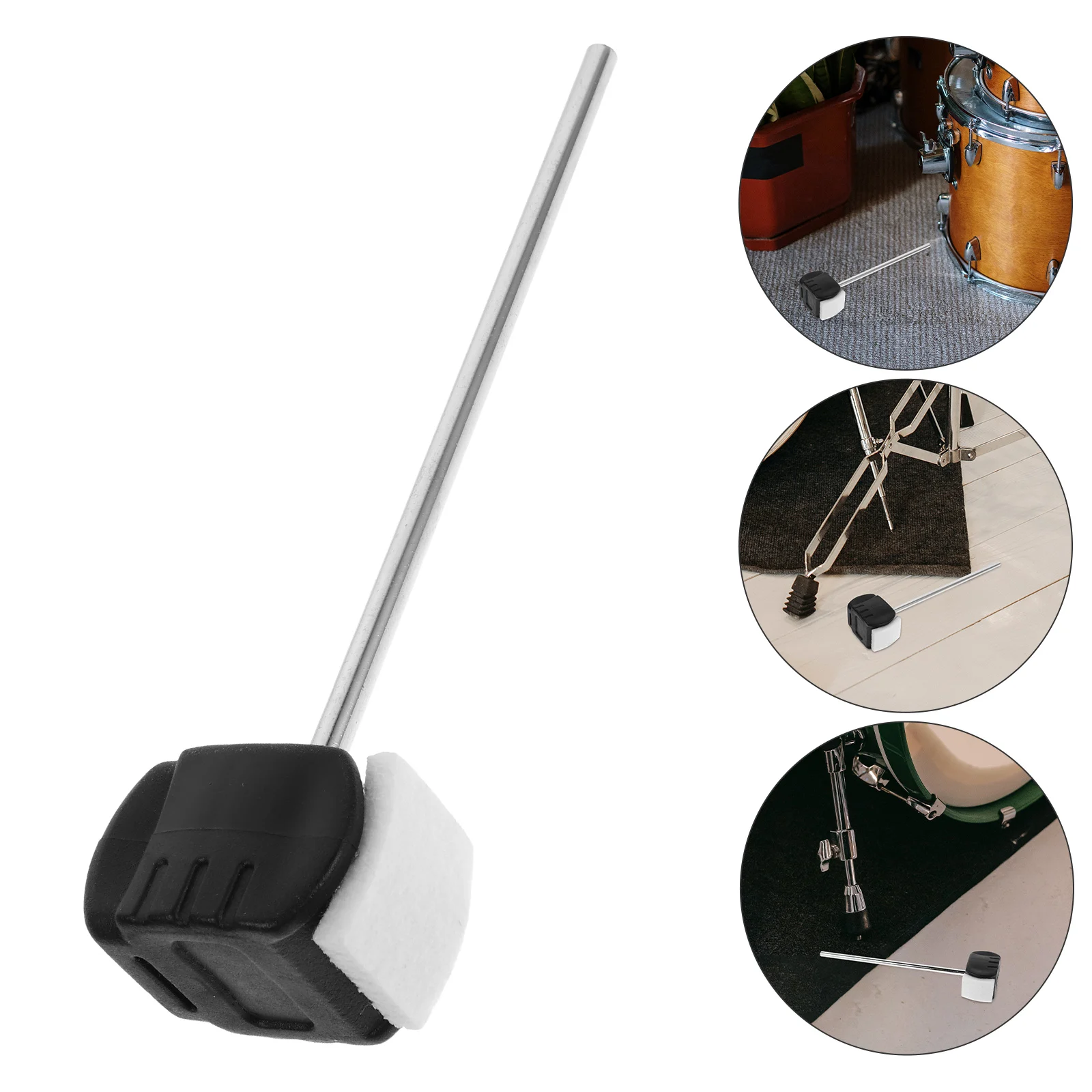 

Drum Pedal Hammer Bass Foot Cable Hammers Dynamic Control Accessories Stainless Steel