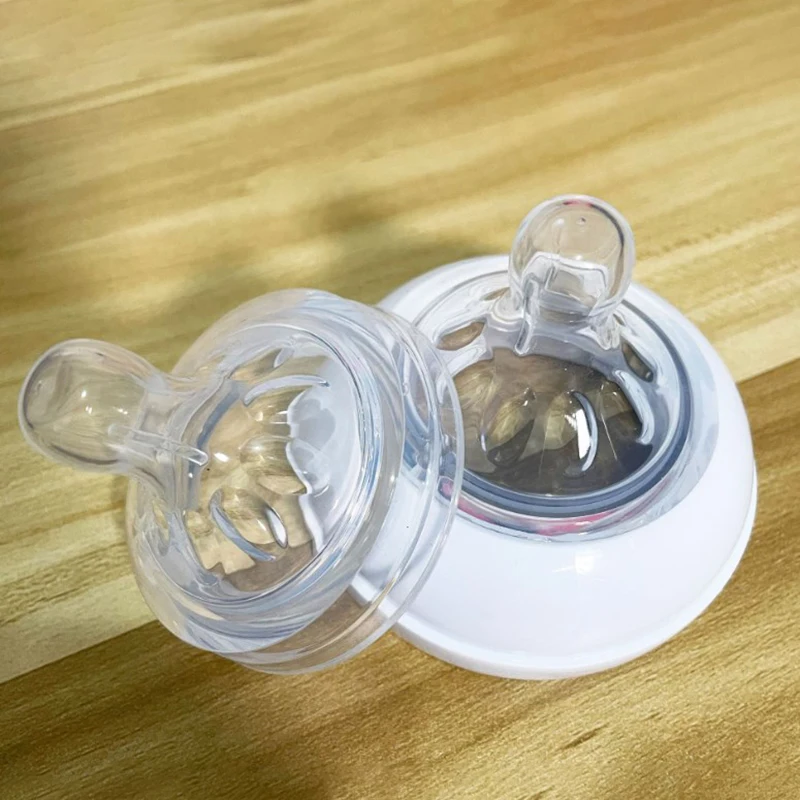 Wide Mouth S/M/Cross Hole Nipple Bottle Nipple Safe Silicone Material Soft Texture Suitable For Babies