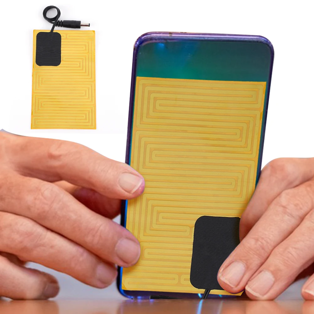 

5 В USB грелка, электрическая нагревательная пленка Plug and Play, теплая пластина, нагревательные листы, зимняя портативная теплая пластина для телефона, грелка для рук