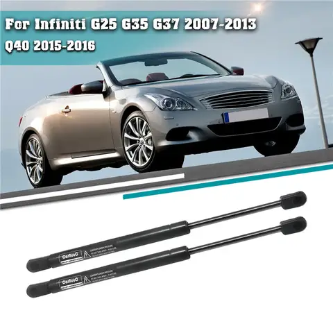 For Infiniti G25 G35 G37 2007-2013/Q40 2015-2016 Car Accessories 2pcs Front Bonnet Gas Struts Hood Lift Supports Strut Shocks