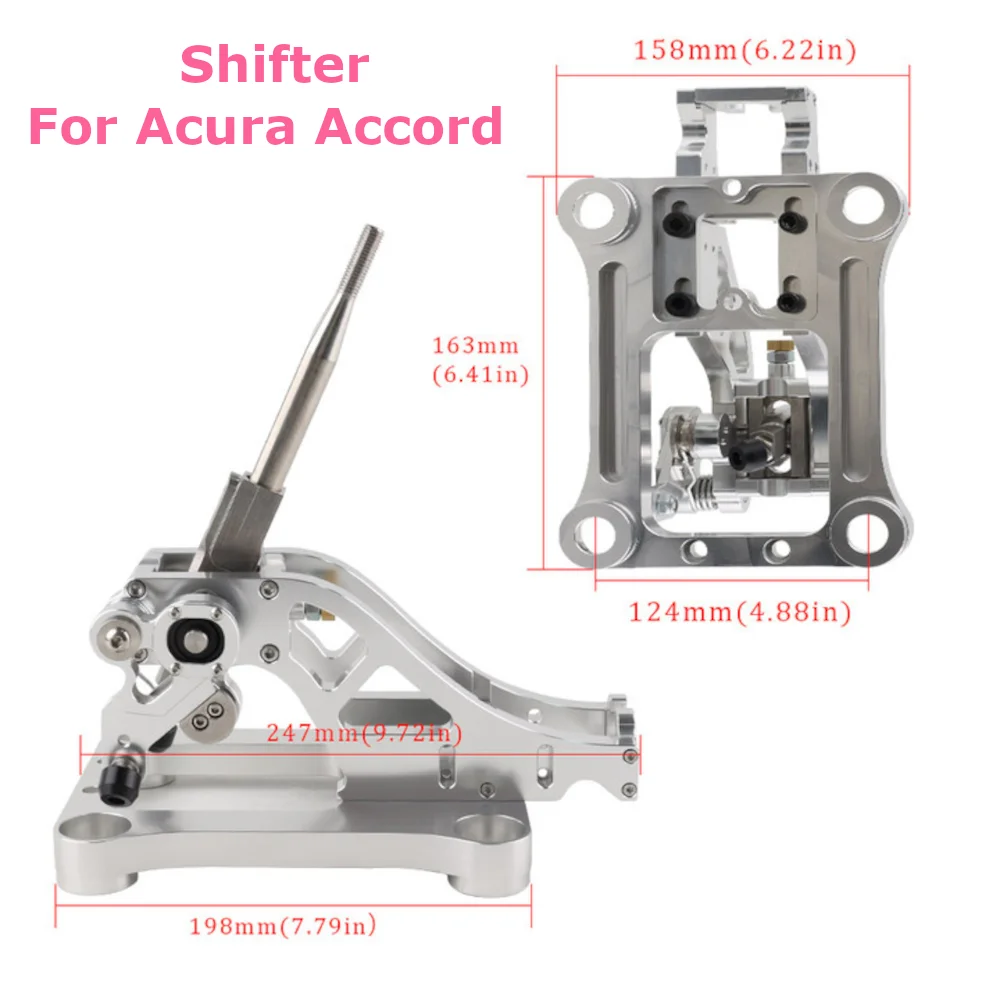 Aluminum Billet Upgrade Shifter Shift Box For Honda Acura TSX CL 04-08 03-07 Accord CM K24 04-08 Acura TL UA Interior Parts