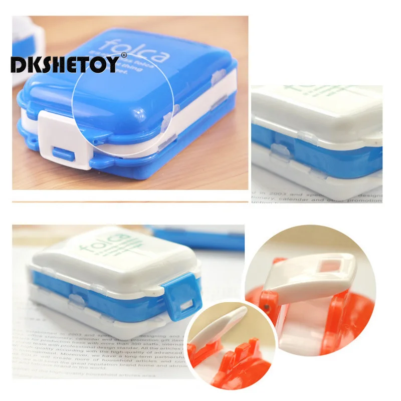 Weekly pill case organizer Folding Three layers Medicine Vitamin Box Portable Travel Drug Storage Case Container dispenser