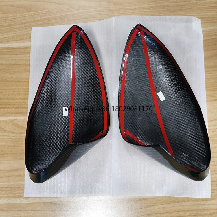 Per Alfa Romeo Stelvio specchietto retrovisore copertura decorativa pannello specchietto retrovisore protettivo accessori esterni in vera fibra di carbonio