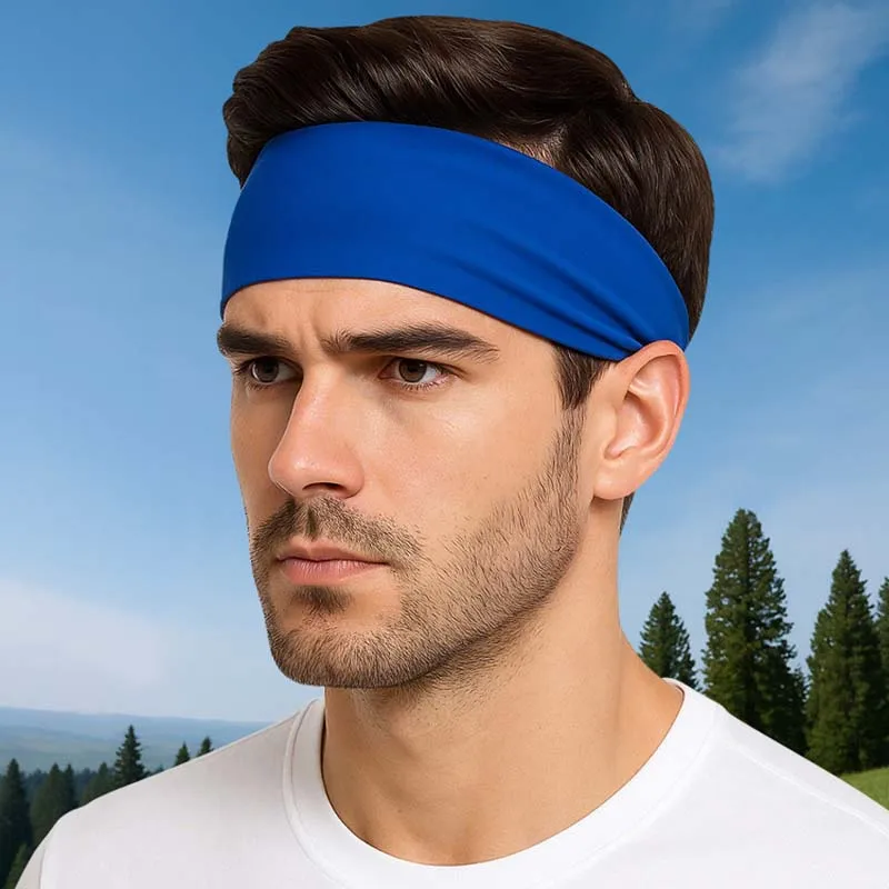 

Summer New Outdoor Sports Breathable Quick-Dry Headband Unisex Fitness Yoga Sweatband Anti-Sweat Ice Silk Running Headband
