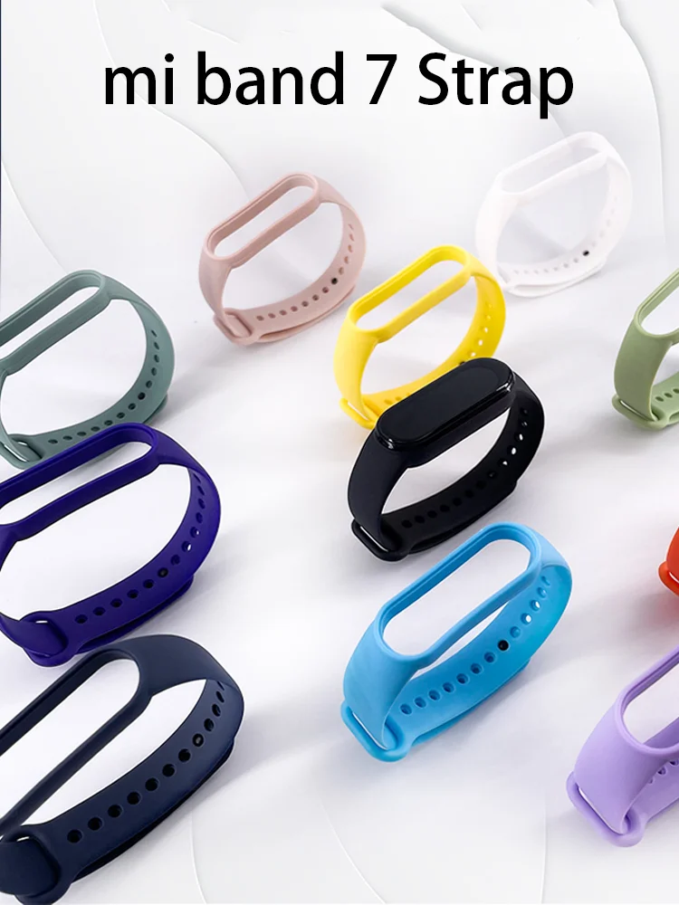 Bracelet for Mi band 7 6 5 4 3 NFC Strap Sport Silicone Miband4 correa Replacement Wristband for xiaomi Mi band 6 4 3 5 strap