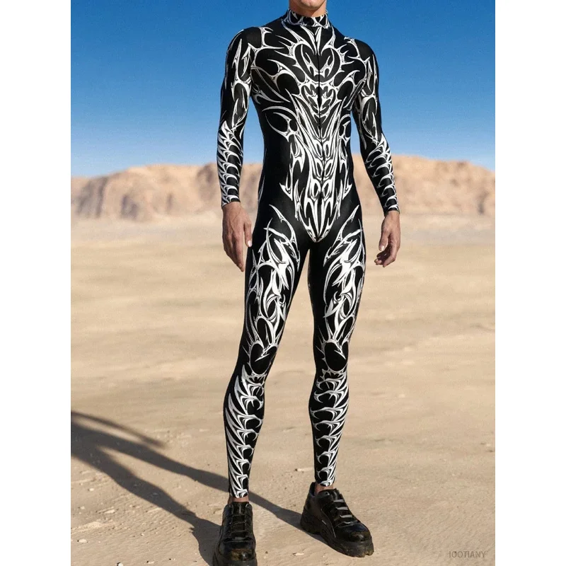 Ee01 unissex rede gótica macacão adulto punk bodysuit halloween zentai terno festival festa morphsuit rave outfits aéreo yio0!