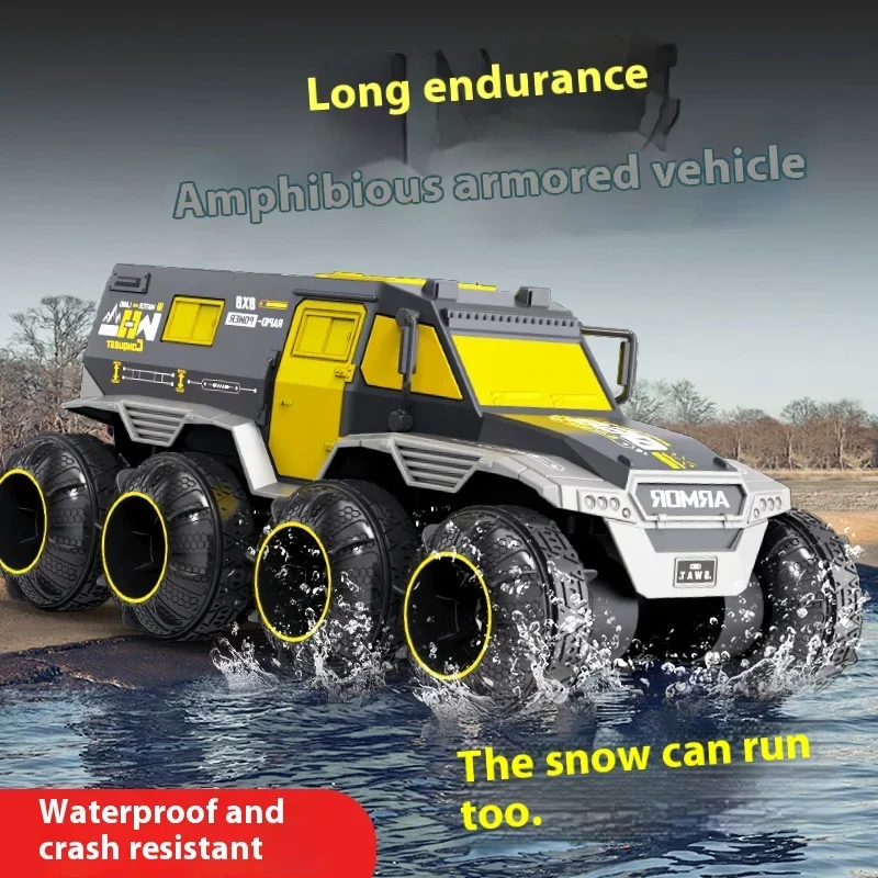Regalo di festa Regalo per bambini Auto anfibia telecomandata Otto ruote Otto ruote motrici Arrampicata Fuoristrada Auto giocattolo Auto da corsa