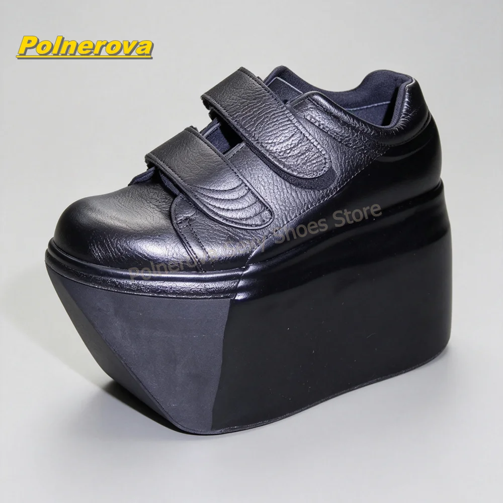 Hook and Loop Matte Wedge Plat - огляд і ціна Street Fashion Vintage