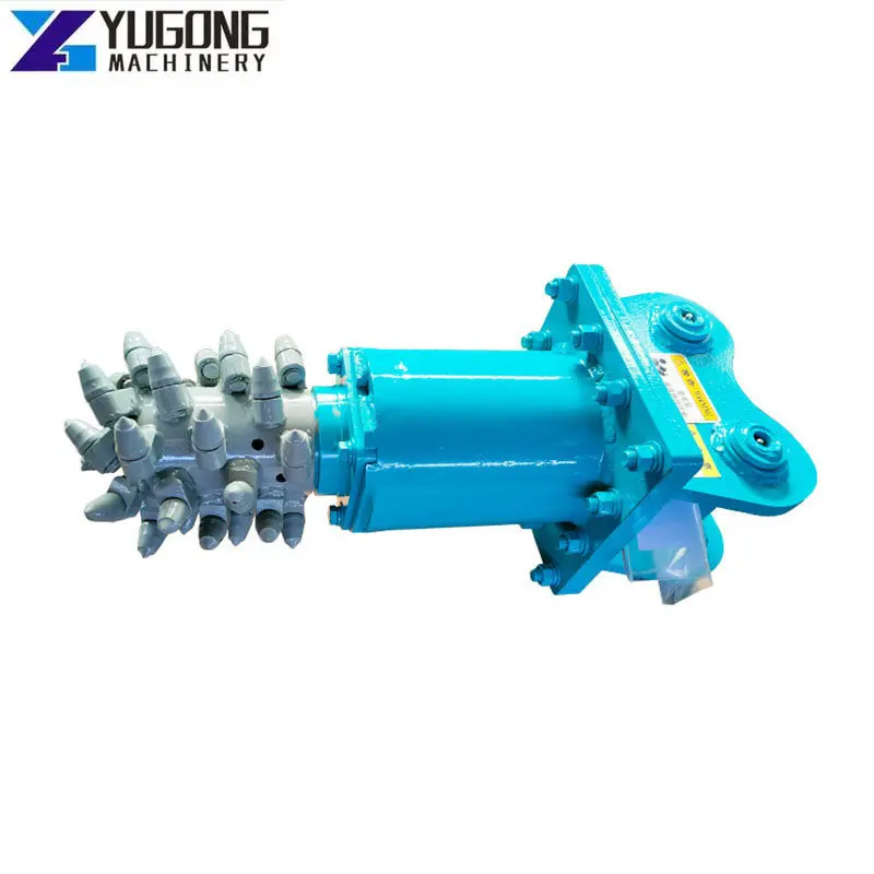 YG Milling Machine Excavator Attachment Rotary Drum Cutter Drum Cutter For Excavator Attachment Rock Milling