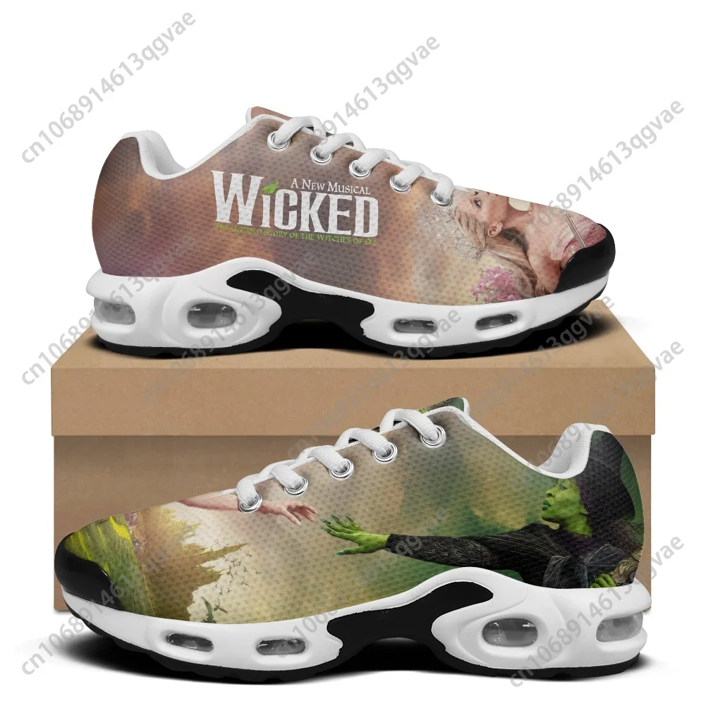 WICKED He Musical Elphaba Witch Air Cushion Sneakers Mens Womens Teenager Sports Shoes High Quality Custom Made Mesh Sneaker