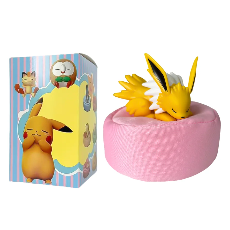 Anime Pokémon Blind Box Eevee Familie Schlaf-Serie Figuren 1-9 Stück Eevee Schlaf-Serie Handpositioniertes Spielzeug Geschenk für Freunde – Detail 15