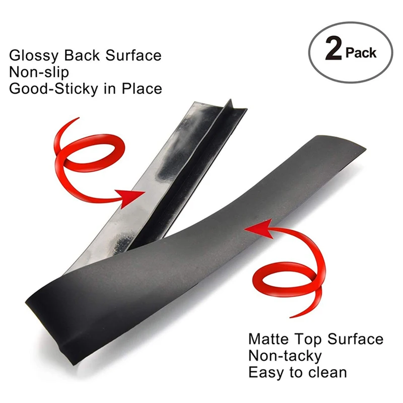 Kitchen Silicone Stove Counter Gap Cover Kitchen Range Gap Cover Filler Heat Resistant Mat Seals Spills Between Counter Stovetop