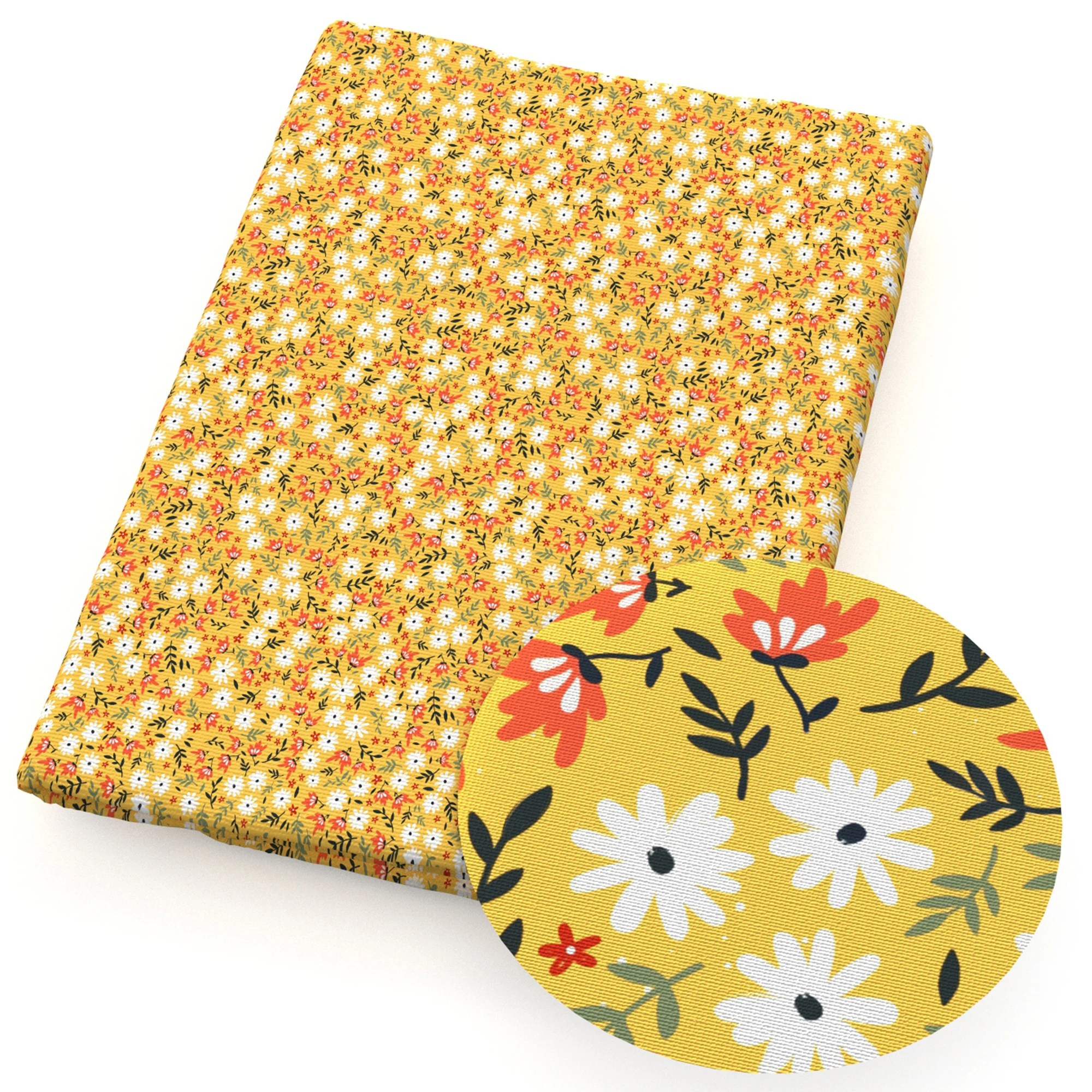 Floral Yellow Series 50*145cm 100% tessuto di cotone cucito Quilting tessuto ricamo materiale fai da te fatto a mano Patchework