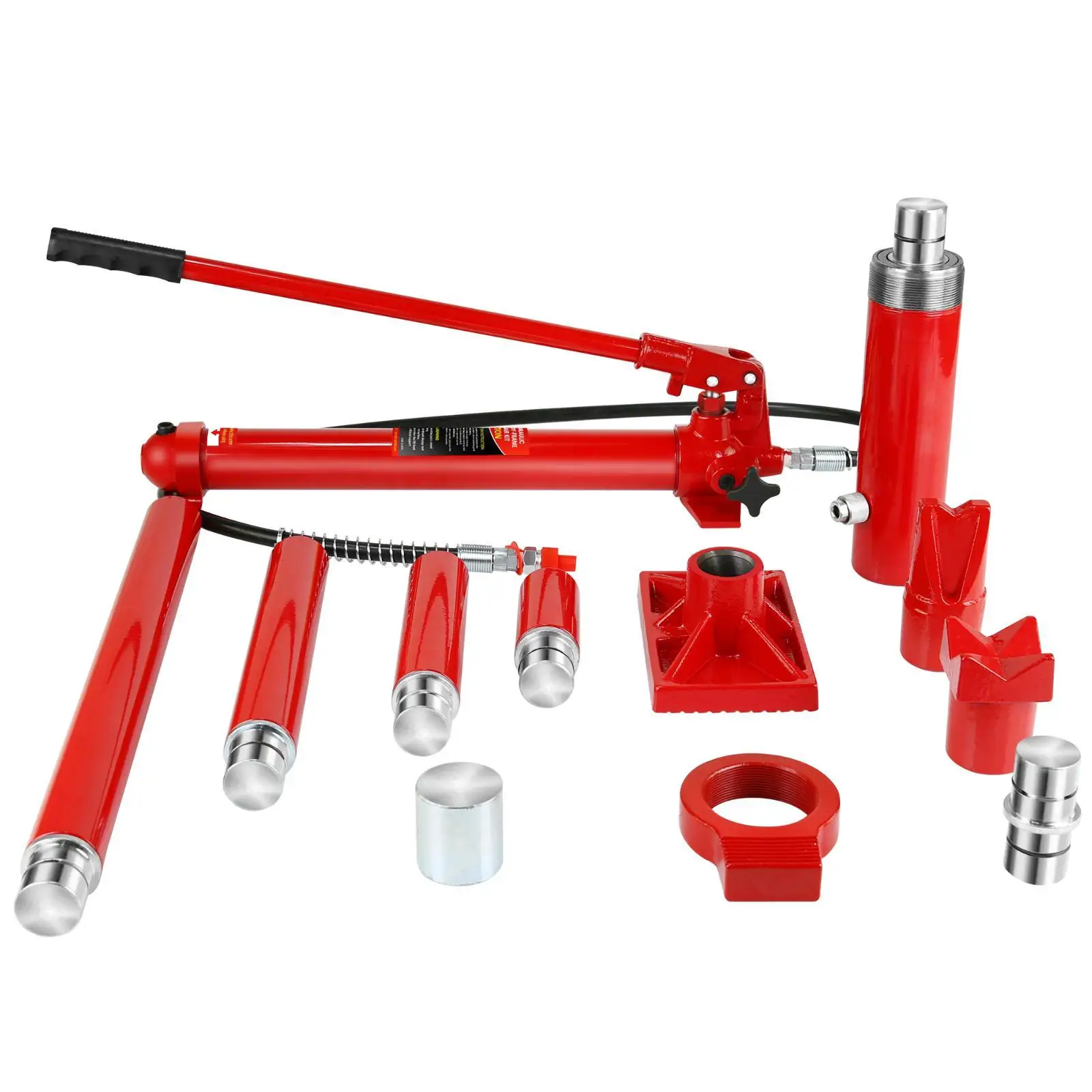 20 Ton Kit, Portable Hydraulic Jack with1.43 m Oil Hose, Car