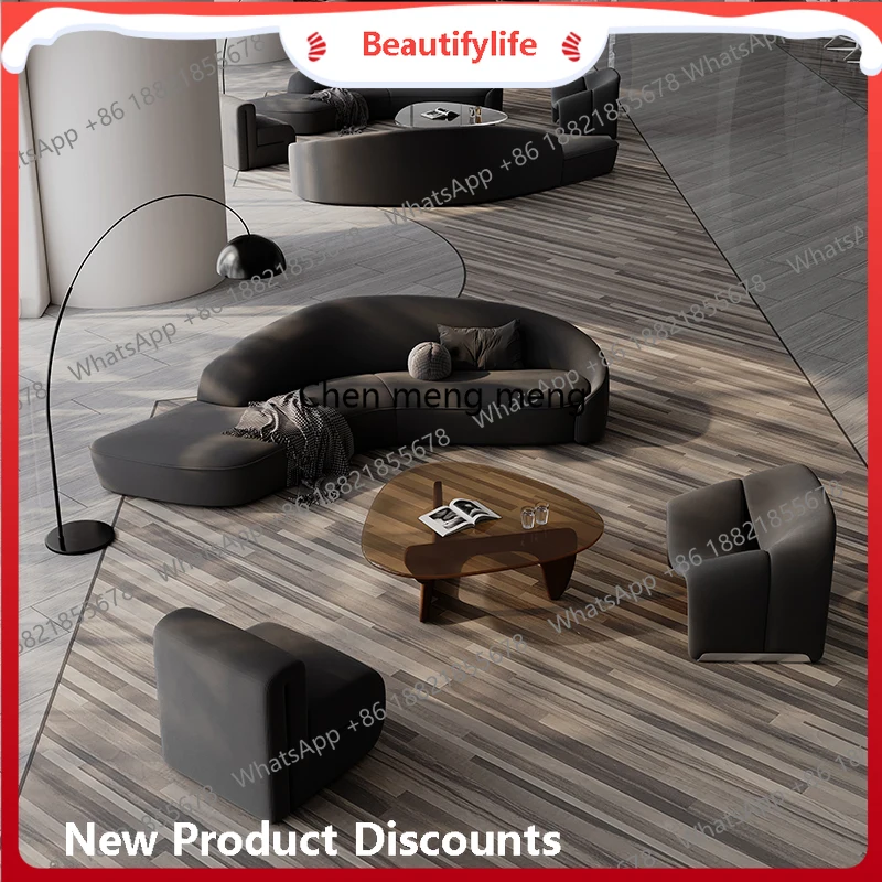 

a55 Дизайнерский изогнутый угловой диван особой формы, офис продаж отеля, вестибюль, салон красоты, клубный магазин