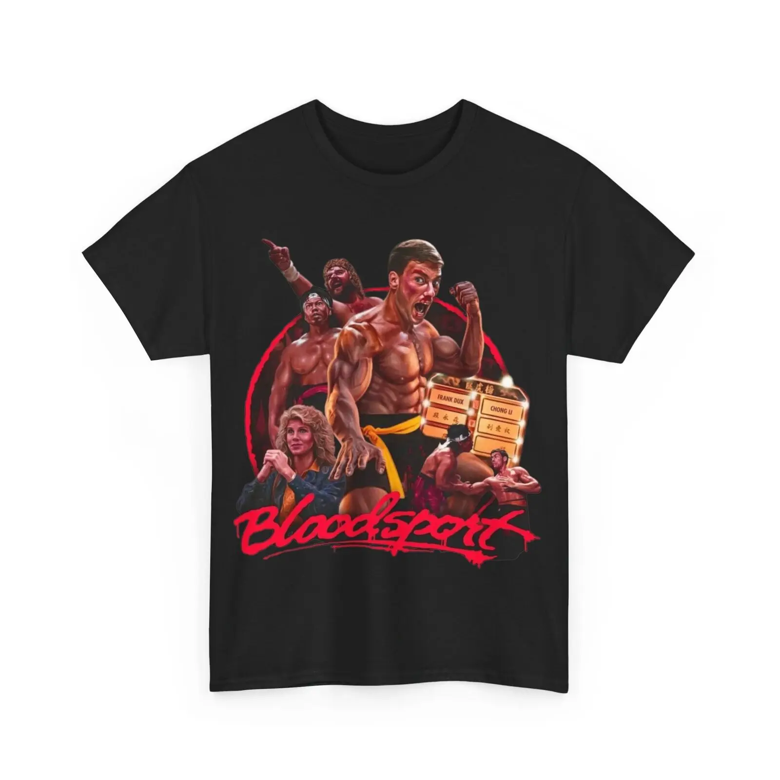

2025 новая модель Bloodsport Jean Claude Van Damme Movie Футболка унисекс из плотного хлопка