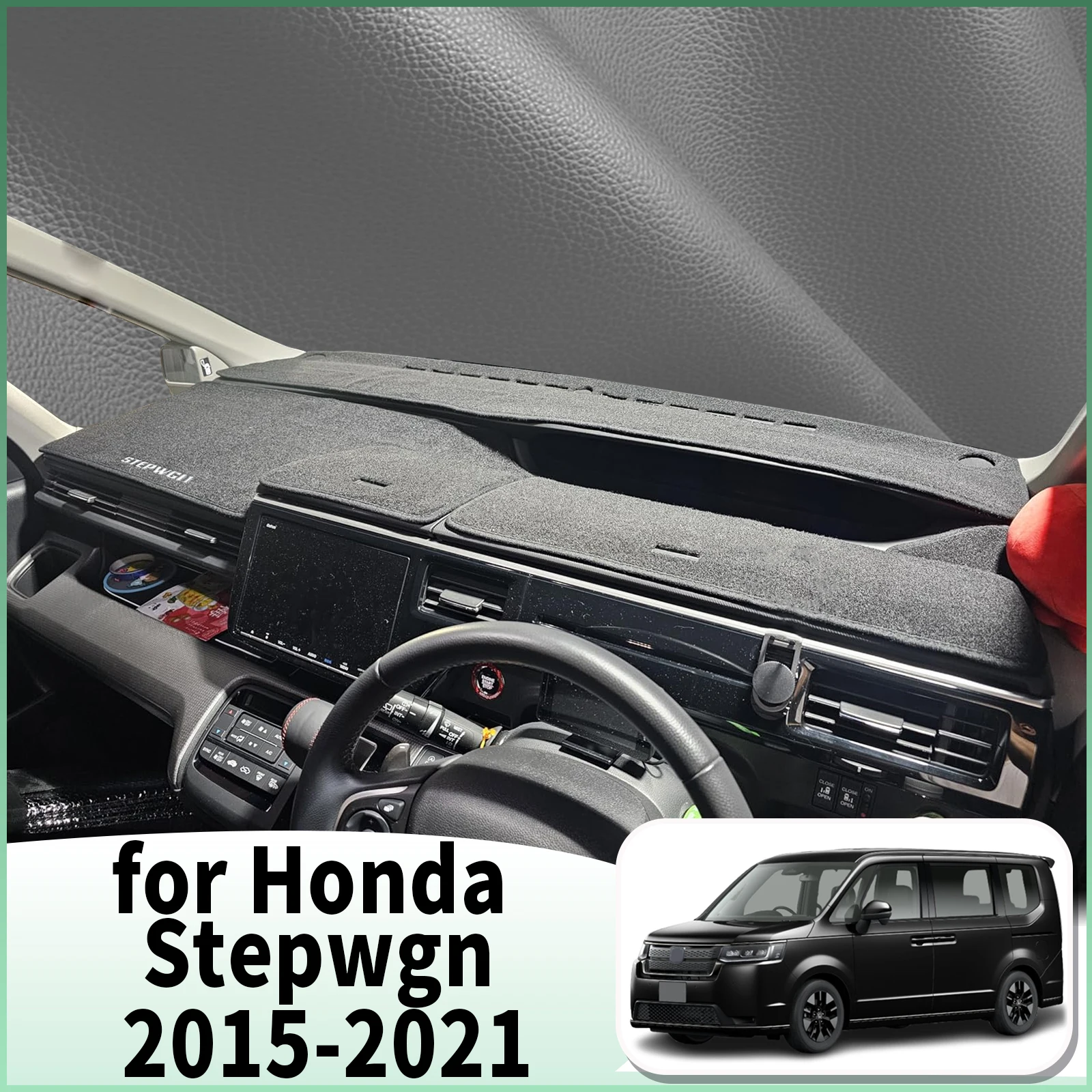 fit for Honda Stepwgn Step Wagon 2015-2021 STEP WGN Dashmat Accessories Dashboard Cover Pad DashMat Sunshade Protective Carpet