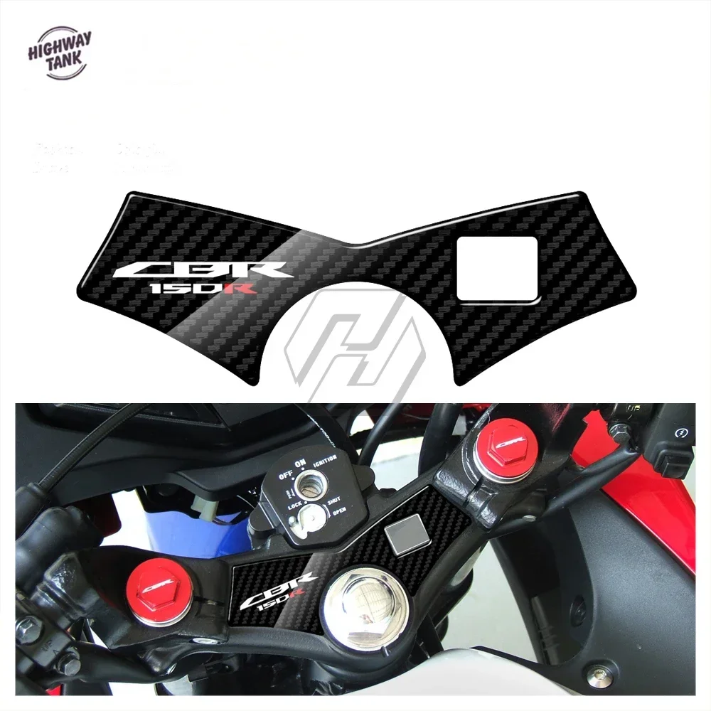 3D Carbon-look Upper Triple Yoke Defender Case for Honda CBR125R CBR150R 2010-2017