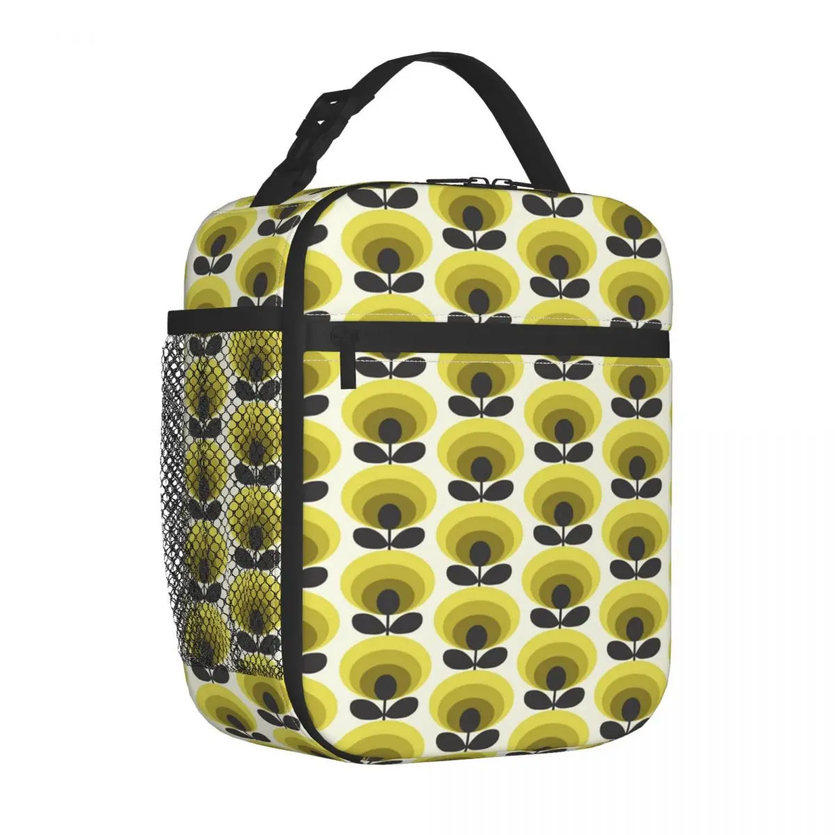 Orla Kiely Oval Flower Insulated Lunch Bags Outdoor Picnic Scandinavian Geometric Resuable Thermal Cooler Bento Box Women Kids