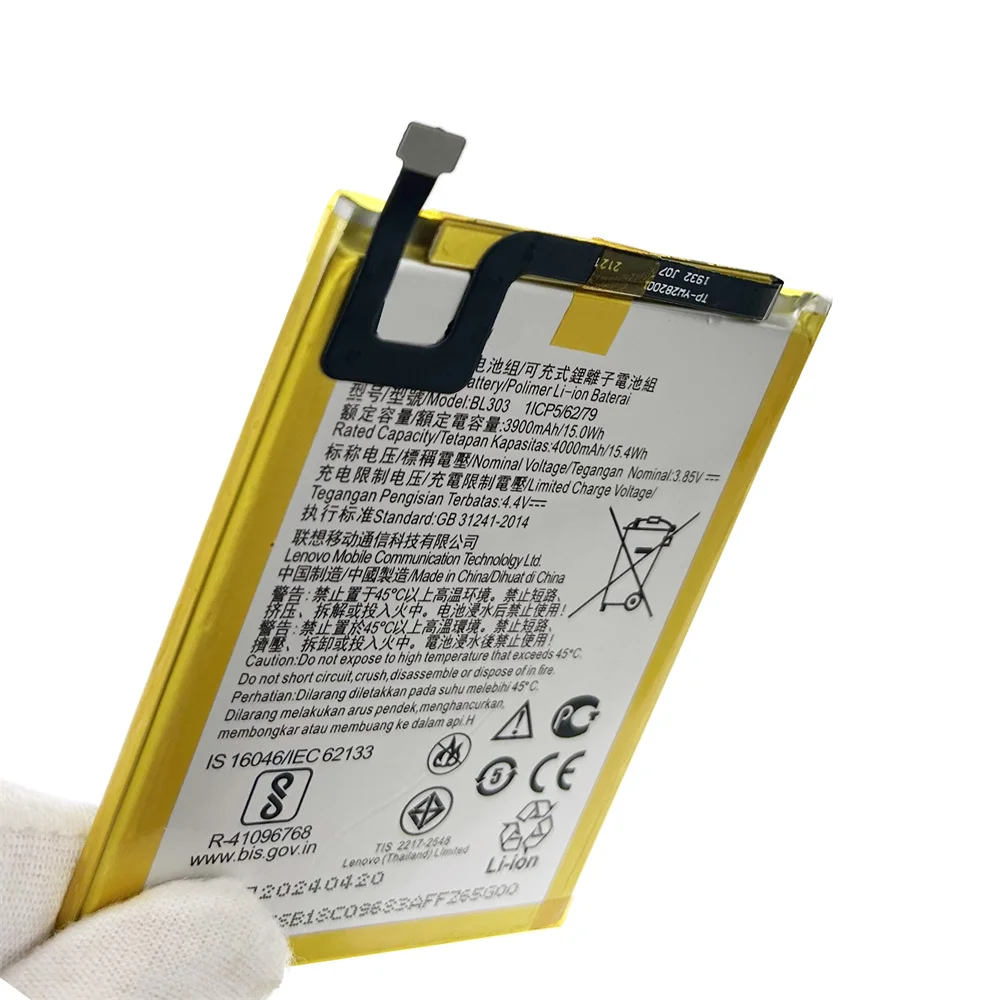 Genuine Replacement BL303 4000mAh battery For Lenovo A6 Note  L19041 PAGK0027  PAGK0027IN Phone Batteries+FREE Kit Tools