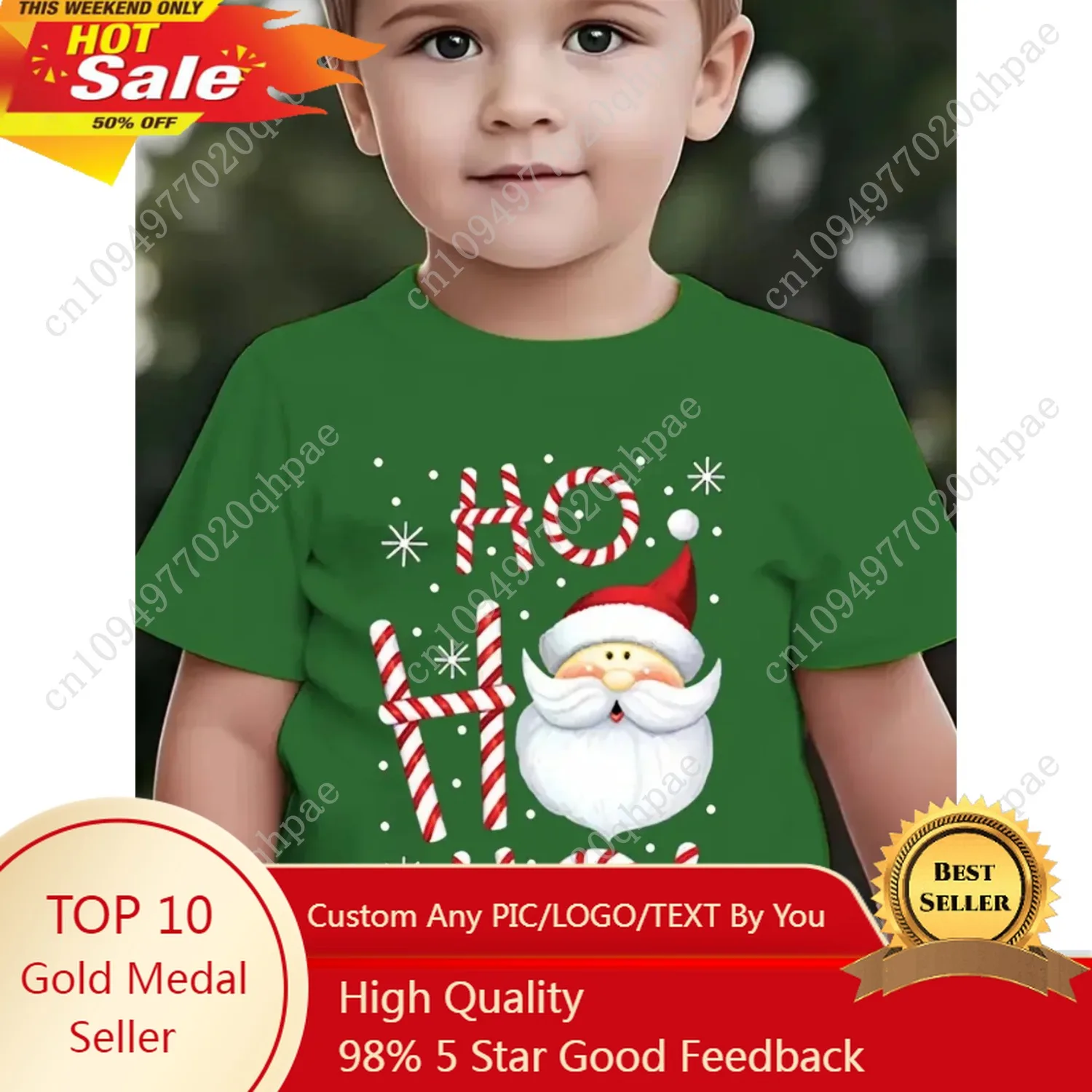 عيد الميلاد الأطفال تي شيرت سانتا كلوز طباعة فتاة الملابس لطيف الكرتون البلوز تيز الصبي بلايز ملابس الأطفال فضفاضة غير رسمية #1