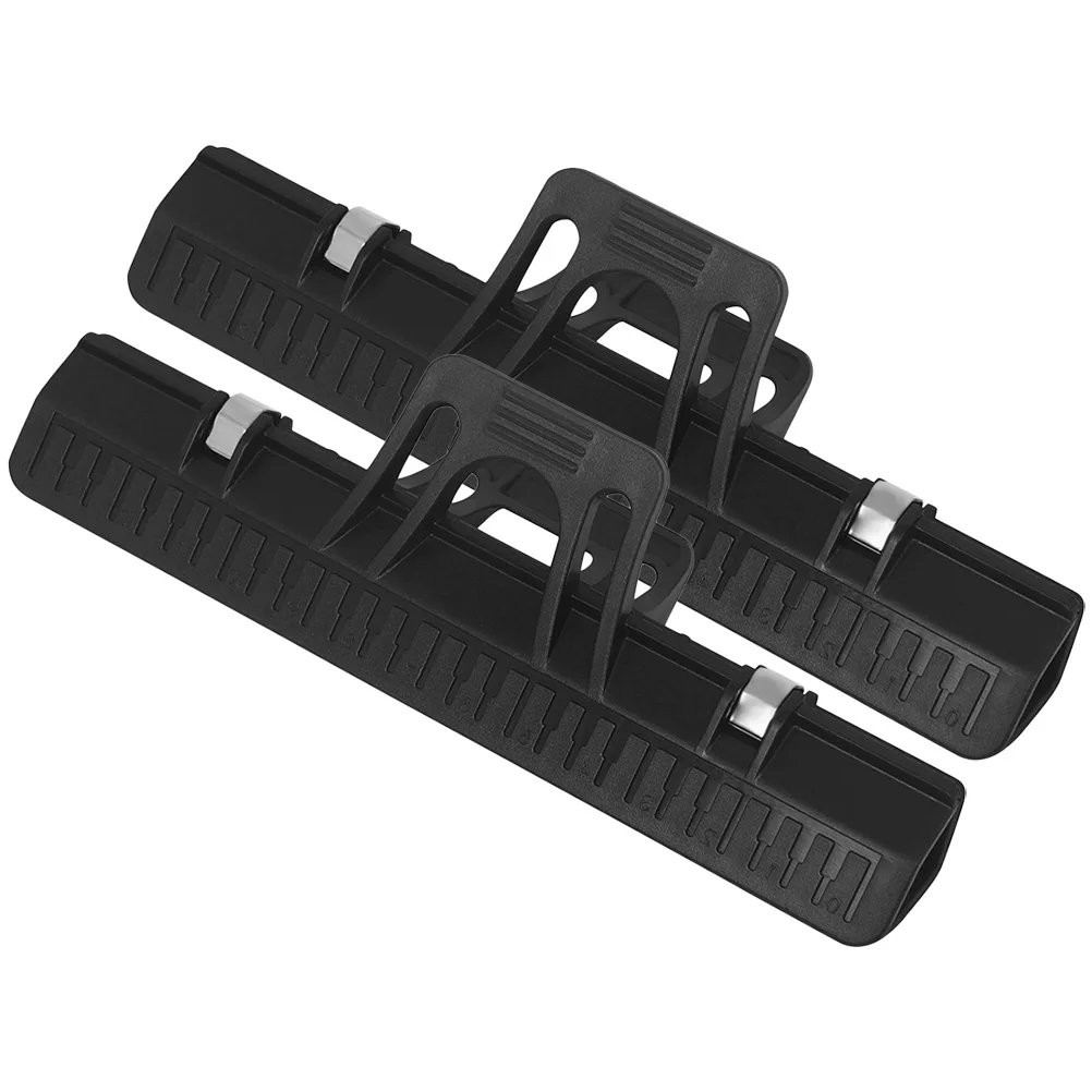 

2 Pcs Piano Book Page Holder Clip Stand Paper Clips Guitar Score Black