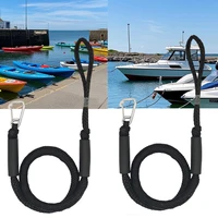 Cuerda marina elástica de 1/2 Uds., líneas de muelle elásticas de alta resistencia para accesorios de Kayak y barcos, amarre ajustable que absorbe los golpes