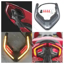 Fit For Ducati Streetfighter V2 V4 S Panigale Motorcycle Accessories LED Taillight Rear Brake Turn signal Integrated 2019-2023
