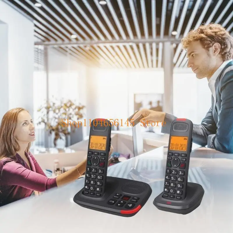 652F Digital Cordless Phone Set With Long Battery Service And Power Saving Home Telephone Suitable For Elderly Care Centers