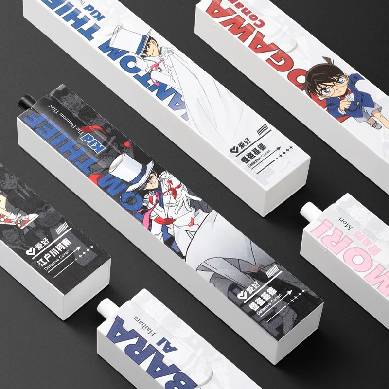 

2PCS Manga Conan Edogawa Adorable Jimmy Kudo Printing Gel Pens Exquisite Packaging Writing Supplies Novelty Stationery Items