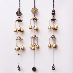 Retro Metal Wind Chimes Garden Yard Copper Bells Windchimes Outdoor Room Hanging Decoration Music Home Decoration Craft