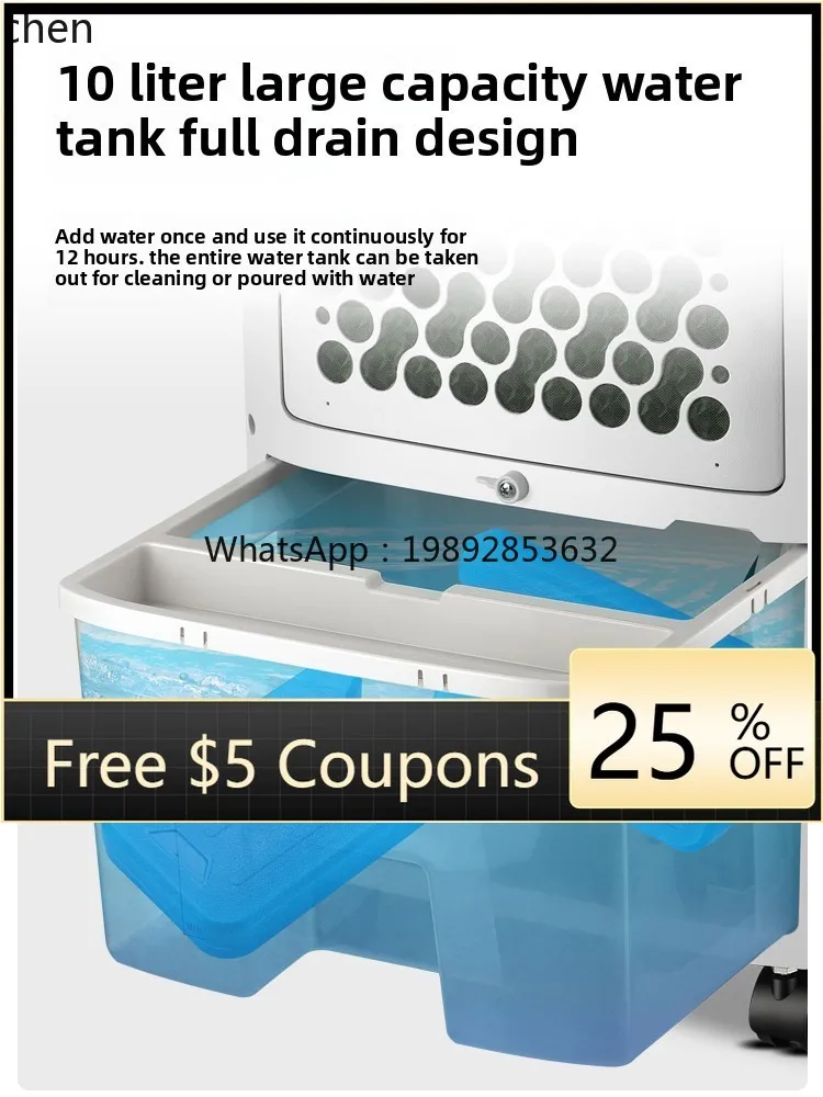 

Вентилятор кондиционера AB, охлаждающий вентилятор, домашний мобильный кондиционер, небольшой охладитель воды, воздухоохладитель