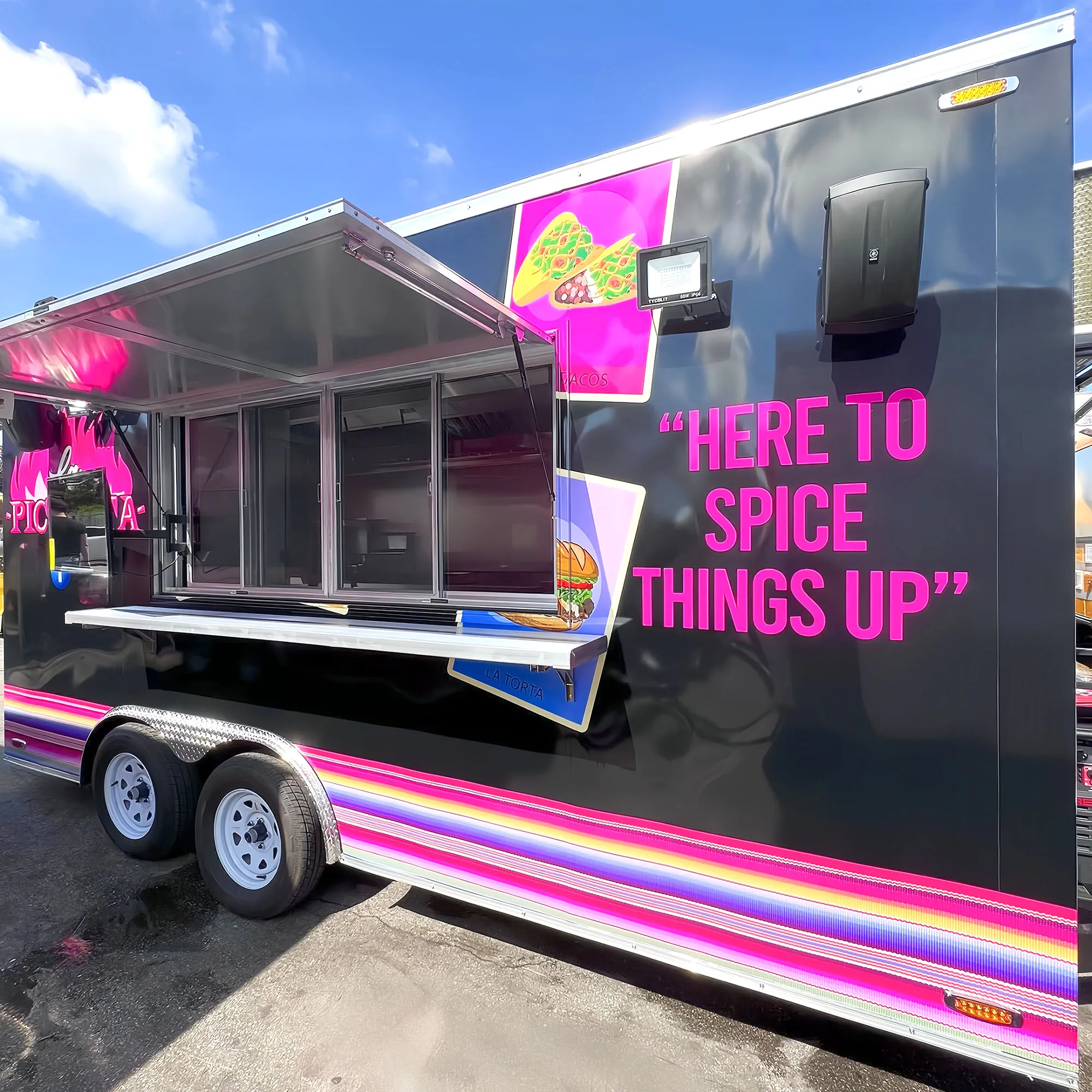 

Concession Food Truck Fabrication Mobile Coffee Hot Dog Food Trailer Outdoor Fast Food Shop