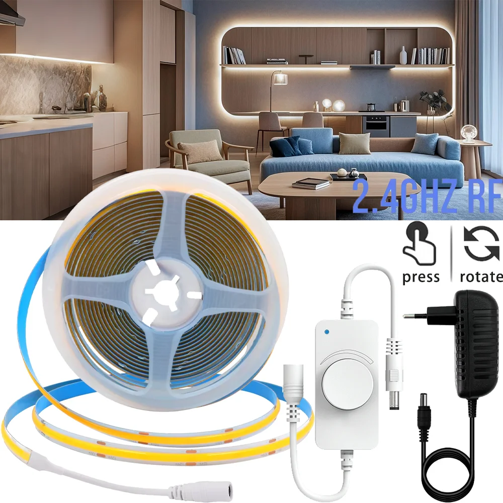 fita-de-led-fcob-dc24v-320-leds-m-de-alta-densidade-flexivel-ra90-linear-regulavel-com-dimmer-led-de-toque-24g
