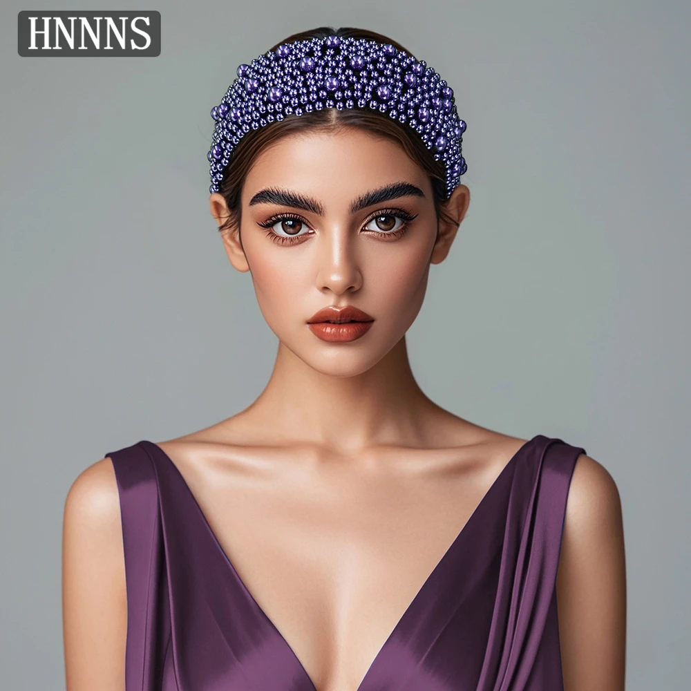 TOPQUEEN أضيق الحدود مصممة الزفاف الخرزة عصابات، المنسوجة يدويا أنيقة المرأة مأدبة قاعة الرقص إكسسوارات الشعر YXA153 #2