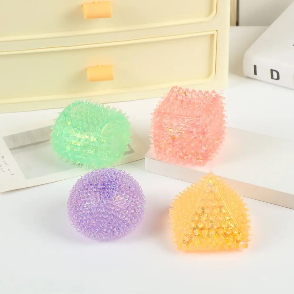 Boys Girls Slow Rising Maltose Fidget Squishes Geometric Shapes Cute Soft Squishy Ice Ball Pinch Multicolor Sensory Office Home