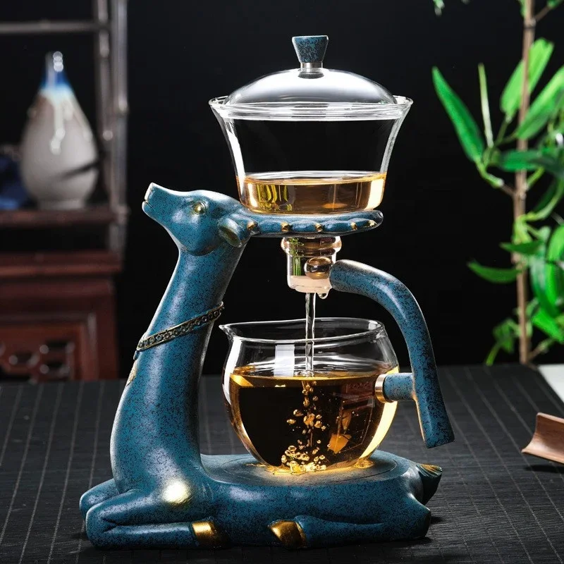 Heat-resistant glass coffee teapot set Magnetic tea maker