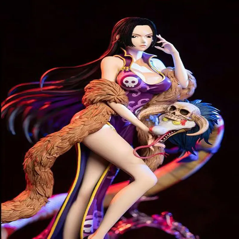 

Горячие оригинальные 37 см цельные аниме-фигурки Cheongsam Boa Hancock Gk, экшн-статуя, модель, ПВХ, Коллекционное украшение для комнаты, игрушки, подарки