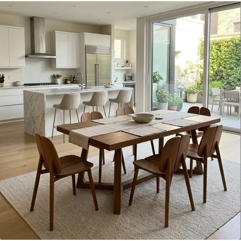 *Luxury Home Dining Table and Chairs Comfortable Hotel Set Villa Dining Table and Chairs Restaurant Furniture Set