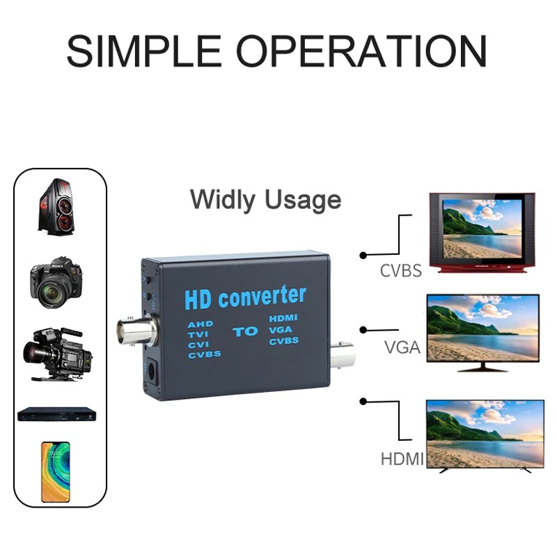 SDI /VGA/CVI/TVI AHD to USB Video Capture and USB 3.0 Output 1080 Capture Analog signal Video ConverterVideo Converter