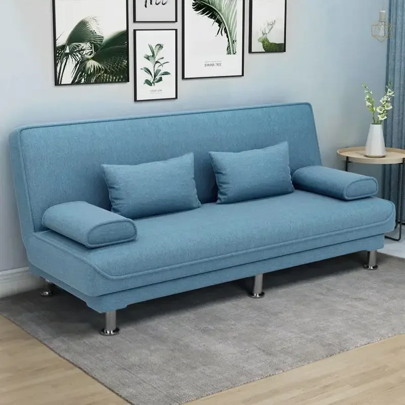 

l # Flip Sofa and bed dual-purpose simple lazy tufted sofa apartment furniture fabric folding sofa siesta bed
