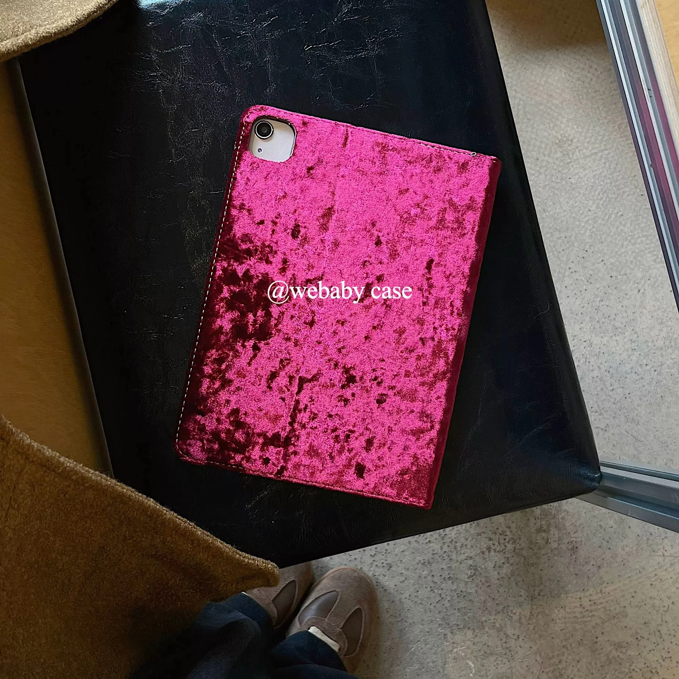 

Золотой бархатный чехол с плоской панелью, подходит для iPad, защитный чехол в стиле книги, защитный чехол от падения