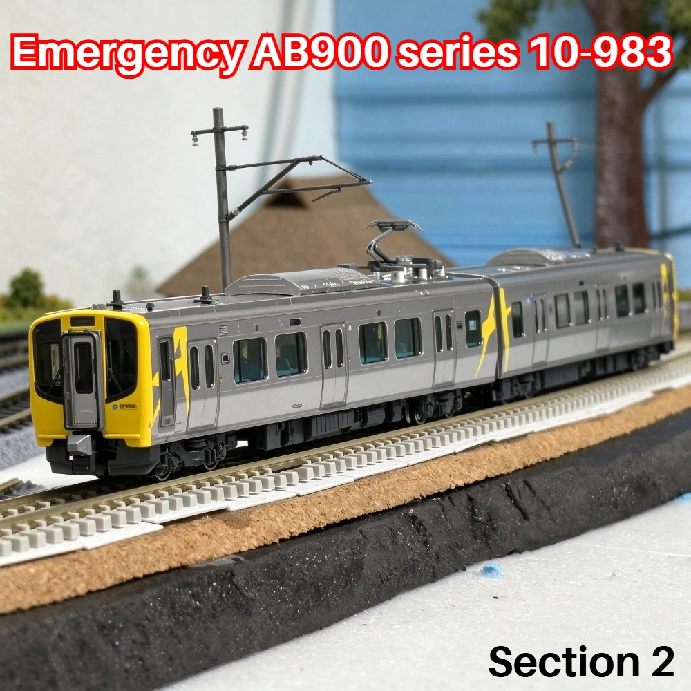 KATO N Scale 1/160 Train Model Express AB900 Series Commuter Train 10-983 Yellow 2 Car Set Railway Model Adult Hobby Gift