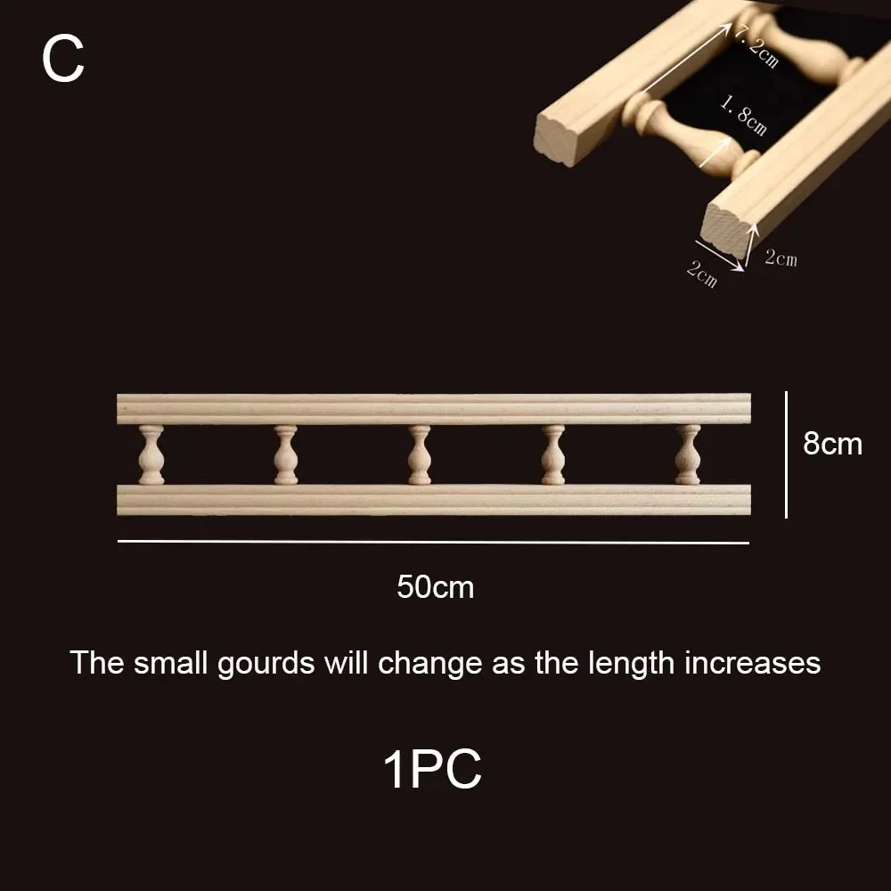 Houten Baluster Spindel Diy Meubels Speelgoed Home Decor Brug Kolom Applique Hout Kleine Kalebas Pilaren Wijn Hek Kast Ondersteuning
