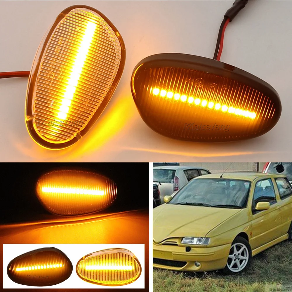 For ALFA ROMEO 145 146 Type 930 155 GTV SPIDER LED Sequential Lamp Dynamic Blinker Indicator Side Marker Turn Signal Light