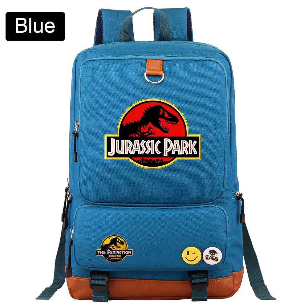 Mode Abenteuer Dinosaurier Jurassic Park Welt Junge Mädchen Buch Schult asche Frauen Bagpack Teenager Schult aschen Student Rucksack